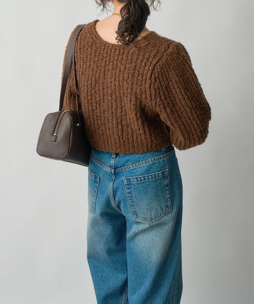 RIVE DROITE(リヴドロワ)の「【前後2WAY】スラブボレロカーデ(カーディガン/ボレロ・レディース・ブラウン/アイボリー・FREE)」の16枚目の写真