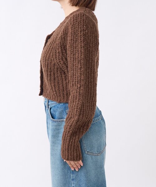 RIVE DROITE(リヴドロワ)の「【前後2WAY】スラブボレロカーデ(カーディガン/ボレロ・レディース・ブラウン/アイボリー・FREE)」の18枚目の写真