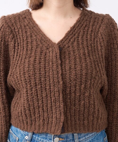 RIVE DROITE(リヴドロワ)の「【前後2WAY】スラブボレロカーデ(カーディガン/ボレロ・レディース・ブラウン/アイボリー・FREE)」の20枚目の写真