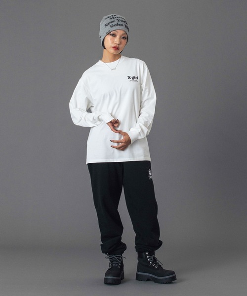 X-girl(エックスガール)の「CHARM ACCENT PRINTED BEANIE(ニットキャップ/ビーニー・レディース・グレー/ブラック/ブラウン・ONE SIZE)」の10枚目の写真