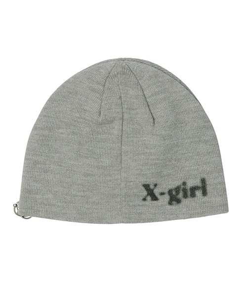 X-girl(エックスガール)の「CHARM ACCENT PRINTED BEANIE(ニットキャップ/ビーニー・レディース・グレー/ブラック/ブラウン・ONE SIZE)」の16枚目の写真