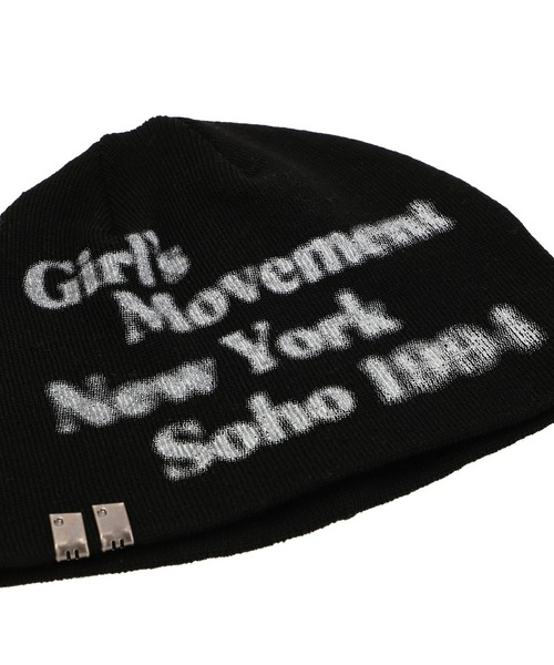 X-girl(エックスガール)の「CHARM ACCENT PRINTED BEANIE(ニットキャップ/ビーニー・レディース・グレー/ブラック/ブラウン・ONE SIZE)」の20枚目の写真