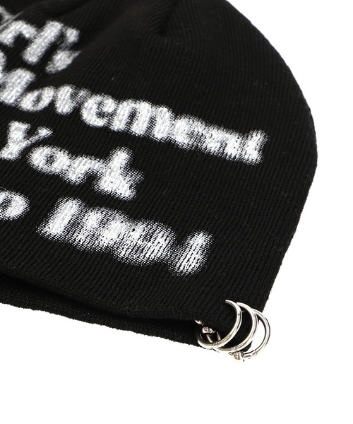 X-girl(エックスガール)の「CHARM ACCENT PRINTED BEANIE(ニットキャップ/ビーニー・レディース・グレー/ブラック/ブラウン・ONE SIZE)」の21枚目の写真