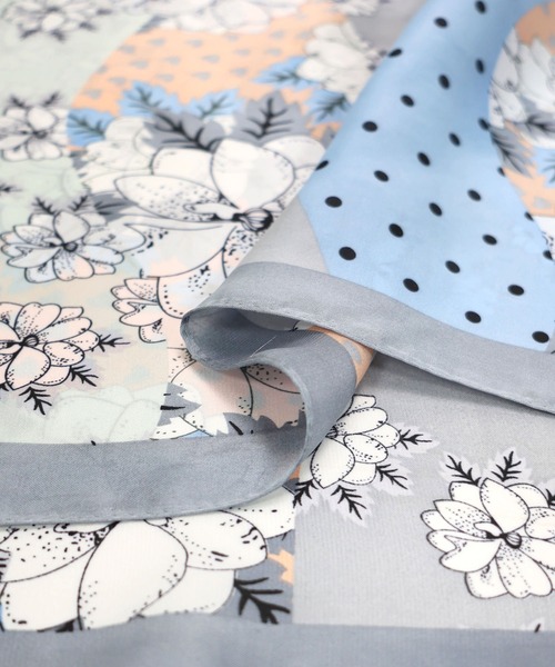 MIAN (ミアン)の「フラワー×ドットマルチスカーフ(バンダナ/スカーフ・レディース・グレー・FREE)」の9枚目の写真