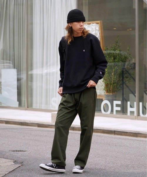 Champion（チャンピオン）の「Champion/チャンピオン RW CREW NECK SWEAT SHIRT リバースウィーブ(R) クルーネックスウェットシャツ（スウェット・メンズ・バーガンディー/ダークネイビー/グレー/ブラック・XL/L/M）」の5枚目の写真