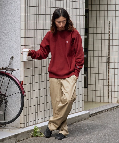 Champion（チャンピオン）の「Champion/チャンピオン RW CREW NECK SWEAT SHIRT リバースウィーブ(R) クルーネックスウェットシャツ（スウェット・メンズ・バーガンディー/ダークネイビー/グレー/ブラック・XL/L/M）」の8枚目の写真
