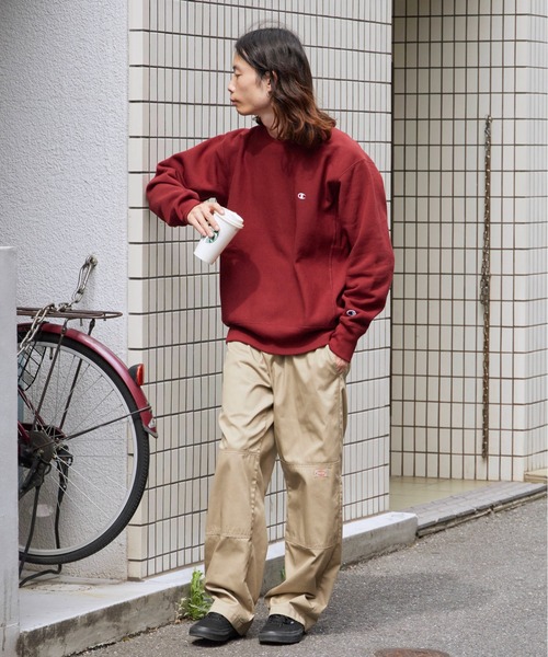Champion（チャンピオン）の「Champion/チャンピオン RW CREW NECK SWEAT SHIRT リバースウィーブ(R) クルーネックスウェットシャツ（スウェット・メンズ・バーガンディー/ダークネイビー/グレー/ブラック・XL/L/M）」の16枚目の写真