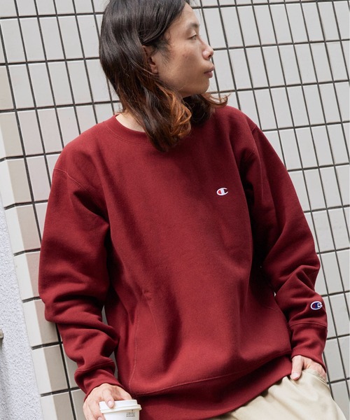 Champion（チャンピオン）の「Champion/チャンピオン RW CREW NECK SWEAT SHIRT リバースウィーブ(R) クルーネックスウェットシャツ（スウェット・メンズ・バーガンディー/ダークネイビー/グレー/ブラック・XL/L/M）」の21枚目の写真