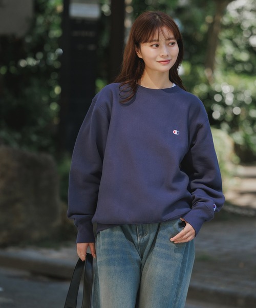 Champion（チャンピオン）の「Champion/チャンピオン RW CREW NECK SWEAT SHIRT リバースウィーブ(R) クルーネックスウェットシャツ（スウェット・メンズ・バーガンディー/ダークネイビー/グレー/ブラック・XL/L/M）」の11枚目の写真