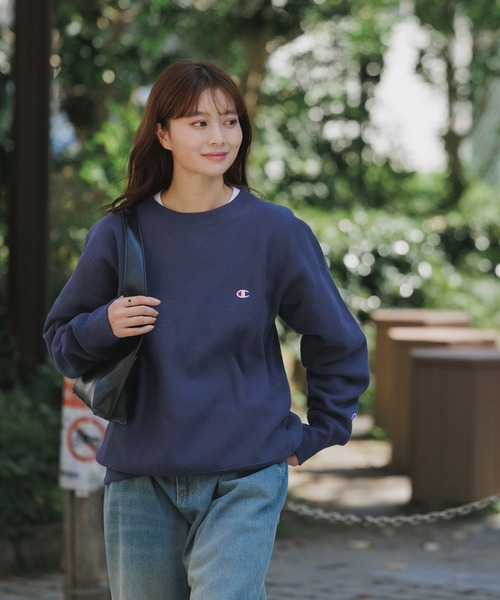 Champion（チャンピオン）の「Champion/チャンピオン RW CREW NECK SWEAT SHIRT リバースウィーブ(R) クルーネックスウェットシャツ（スウェット・メンズ・バーガンディー/ダークネイビー/グレー/ブラック・XL/L/M）」の7枚目の写真