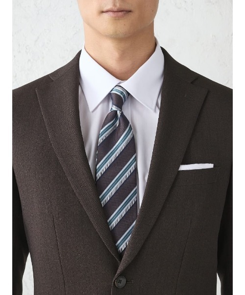 Perfect Suit FActory(パーフェクトスーツファクトリー)の「《WOOLY WASH SUIT》WEB限定スーツ【洗える/ウールライク】ストライプ ブラウン(スーツセット・メンズ・ダークブラウン・AB5/AB6/Y5/Y6/A5/A6/AB7/BB5/BB6/AB8/Y4/A7/A4/BB4/BB7/BB8/A8/AB4/Y7)」の10枚目の写真