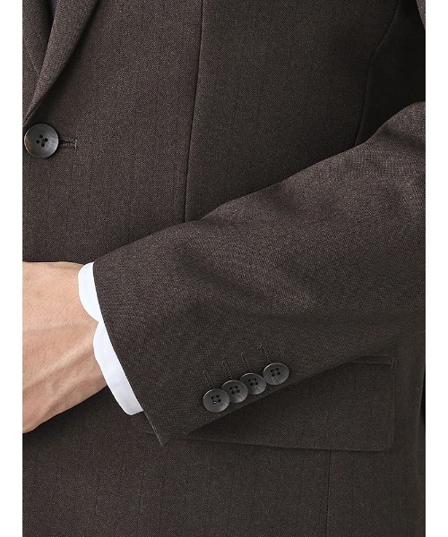 Perfect Suit FActory(パーフェクトスーツファクトリー)の「《WOOLY WASH SUIT》WEB限定スーツ【洗える/ウールライク】ストライプ ブラウン(スーツセット・メンズ・ダークブラウン・AB5/AB6/Y5/Y6/A5/A6/AB7/BB5/BB6/AB8/Y4/A7/A4/BB4/BB7/BB8/A8/AB4/Y7)」の5枚目の写真