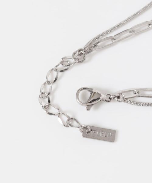 SMELLY（スメリー）の「ステンレスデザインチェーンブレスレット（ブレスレット・レディース・シルバー・-）」の7枚目の写真