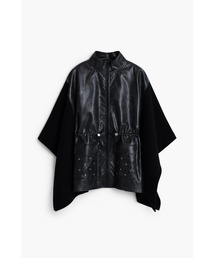 Desigual(デシグアル)のフェイクレザー・ポンチョ(ポンチョ)