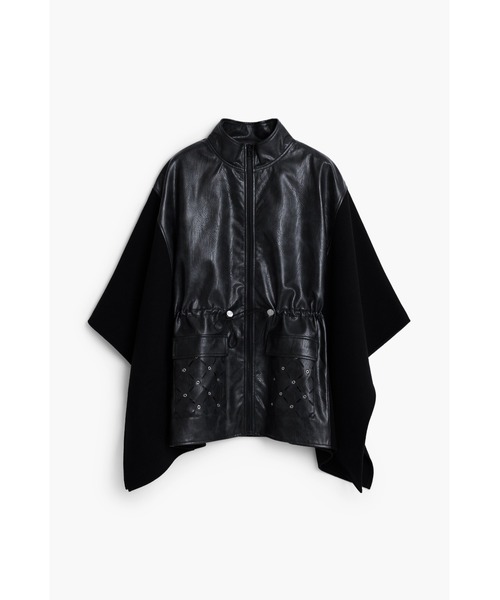 セール】フェイクレザー・ポンチョ（ポンチョ）｜Desigual（デシグアル