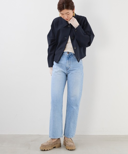 MICA&DEAL(マイカ&ディール)の「ショートステンカラーコート(ステンカラーコート・レディース・ネイビー/ベージュ・FREE)」の9枚目の写真