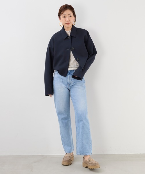 MICA&DEAL(マイカ&ディール)の「ショートステンカラーコート(ステンカラーコート・レディース・ネイビー/ベージュ・FREE)」の10枚目の写真