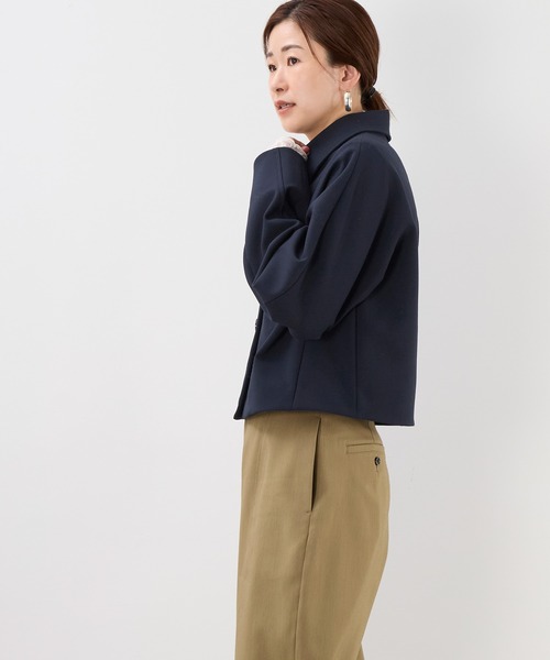 MICA&DEAL(マイカ&ディール)の「ショートステンカラーコート(ステンカラーコート・レディース・ネイビー/ベージュ・FREE)」の17枚目の写真