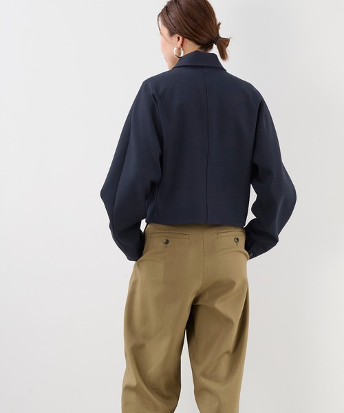 MICA&DEAL(マイカ&ディール)の「ショートステンカラーコート(ステンカラーコート・レディース・ネイビー/ベージュ・FREE)」の18枚目の写真