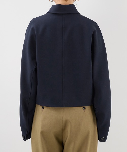 MICA&DEAL(マイカ&ディール)の「ショートステンカラーコート(ステンカラーコート・レディース・ネイビー/ベージュ・FREE)」の22枚目の写真