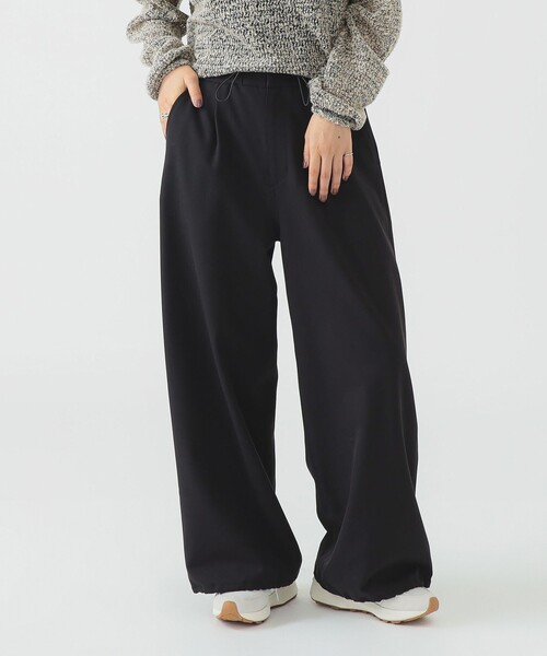 B:MING by BEAMS(ビーミングバイビームス)の「裏起毛 バルーン パンツ(その他パンツ・レディース・ブラック/ホワイト系その他5・MEDIUM/SMALL)」の4枚目の写真