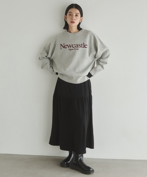hunch（ハンチ）の「ジョーゼット柄 プリントワンピース（ワンピース・レディース・ベージュ系その他/ブラック/グレー系その他/ブラウン系その他・FREE）」の7枚目の写真