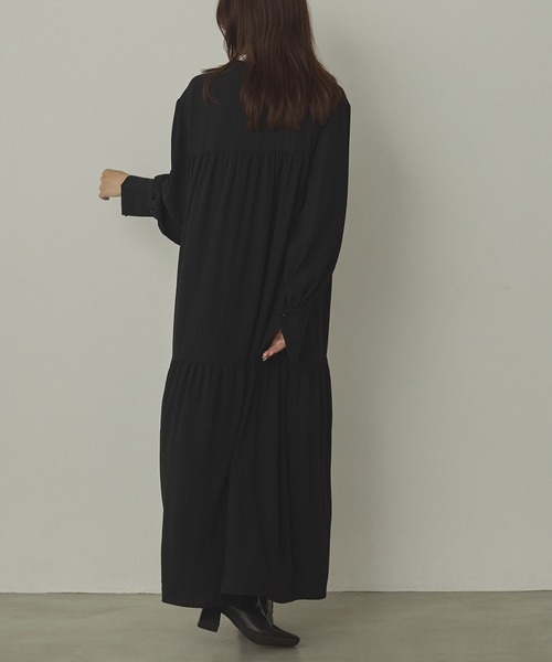 hunch（ハンチ）の「ジョーゼット柄 プリントワンピース（ワンピース・レディース・ベージュ系その他/ブラック/グレー系その他/ブラウン系その他・FREE）」の11枚目の写真
