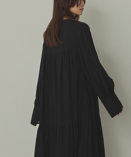 hunch（ハンチ）の「ジョーゼット柄 プリントワンピース（ワンピース・レディース・ベージュ系その他/ブラック/グレー系その他/ブラウン系その他・FREE）」の13枚目の写真