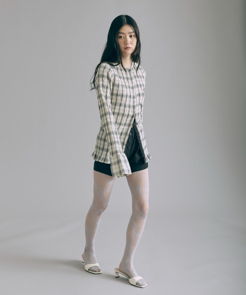 EN NEUME エンノイム　Smocked Check Blouse EN NEUME（エンノイム）の「Smocked Check Blouse（シャツ