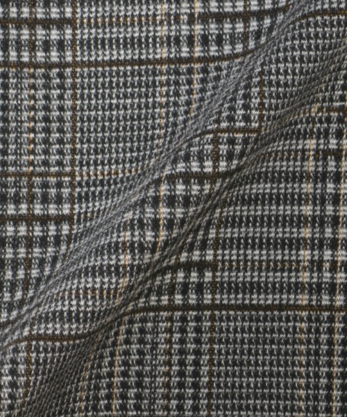 BRICK HOUSE by TOKYO SHIRT（ブリックハウス）の「【東京シャツ×gim(R) 】前身カットソー チェック柄 ジレ（ベスト・メンズ・ブラウン・M/L/LL/XL）」の5枚目の写真