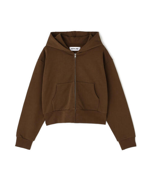 WHITELAND(ホワイトランド)の「WHITELAND/ホワイトランド/ZIP UP SHORT HOODIE(パーカー・レディース・ブラウン/ブラウン系その他4・F)」の5枚目の写真