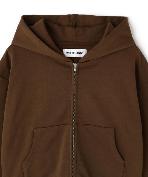 WHITELAND(ホワイトランド)の「WHITELAND/ホワイトランド/ZIP UP SHORT HOODIE(パーカー・レディース・ブラウン/ブラウン系その他4・F)」の6枚目の写真