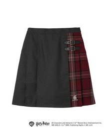 ミニ スカート 無地×チェック HarryPotter ハリーポッター HOGWARTS ホグワーツ