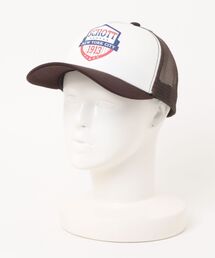 schott（ショット）の「【SCHOTT】ショット MESH CAP メッシュキャップ ヴィンテージUSAロゴ アメリカンテイスト SC147（キャップ）」
