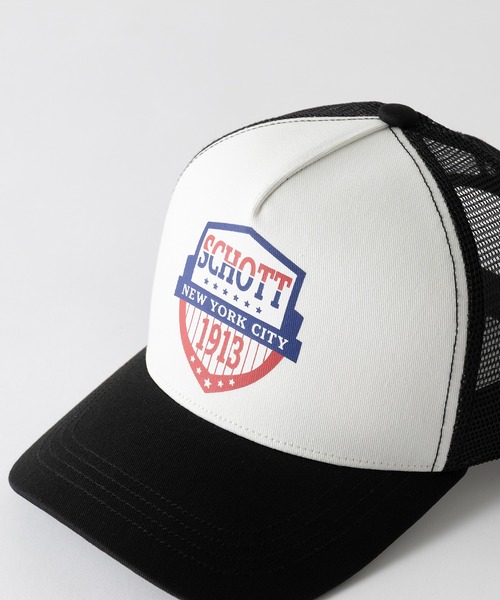 schott(ショット)の「【SCHOTT】ショット MESH CAP メッシュキャップ ヴィンテージUSAロゴ アメリカンテイスト SC147 CBS(キャップ・メンズ・ブラック/ホワイト/ブラウン・FREE)」の20枚目の写真
