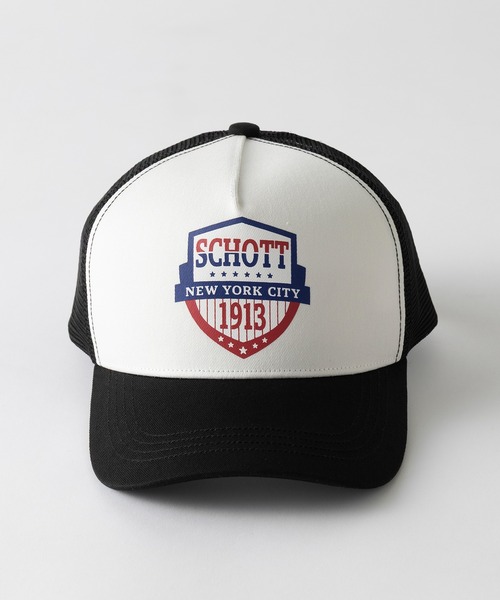 schott(ショット)の「【SCHOTT】ショット MESH CAP メッシュキャップ ヴィンテージUSAロゴ アメリカンテイスト SC147 CBS(キャップ・メンズ・ブラック/ホワイト/ブラウン・FREE)」の16枚目の写真