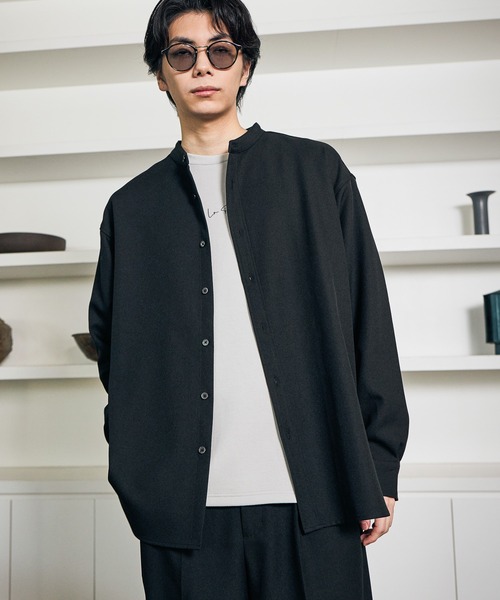 セール】【セットアップ】STR/PEバンドカラーシャツ / 592181（シャツ