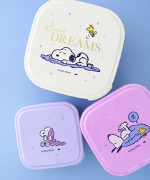 PEANUTS(ピーナッツ)の〈PEANUTS/ピーナッツ〉 スヌーピー シール容器 ランチボックス 3個セット RELAX NIGHT(お弁当箱)