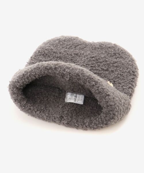 MAJESTIC LEGON（マジェスティックレゴン）の「ネコニットワッチ（ニットキャップ/ビーニー・レディース・グレー/アイボリー・FREE）」の8枚目の写真