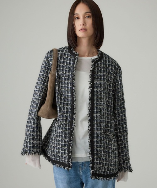 柳橋唯さんコラボアイテム】ツイードジャケット（その他アウター