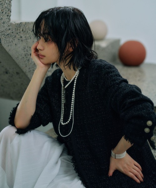 柳橋唯さんコラボアイテム】ツイードジャケット（その他アウター