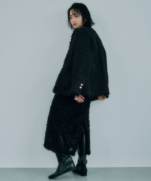 柳橋唯さんコラボアイテム】ツイードジャケット（その他アウター