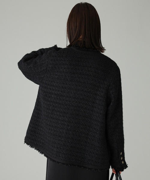 BABYLONE（バビロン）の「【柳橋唯さんコラボアイテム】ツイードジャケット（その他アウター・レディース・ブラック/ブルー・フリー）」の12枚目の写真