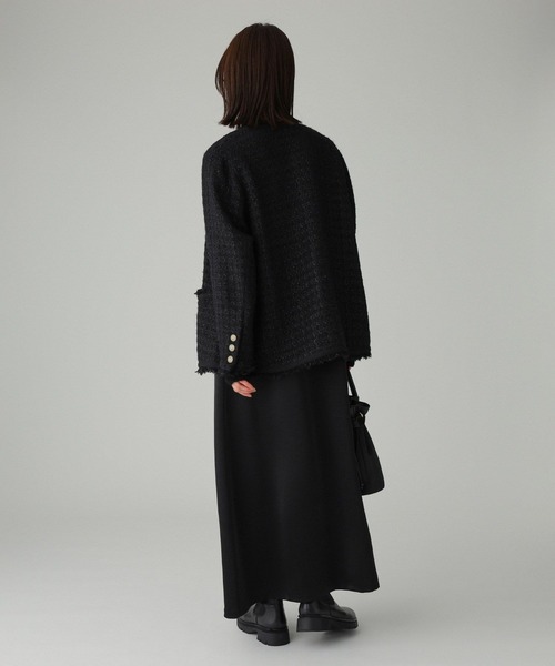 BABYLONE（バビロン）の「【柳橋唯さんコラボアイテム】ツイードジャケット（その他アウター・レディース・ブラック/ブルー・フリー）」の15枚目の写真