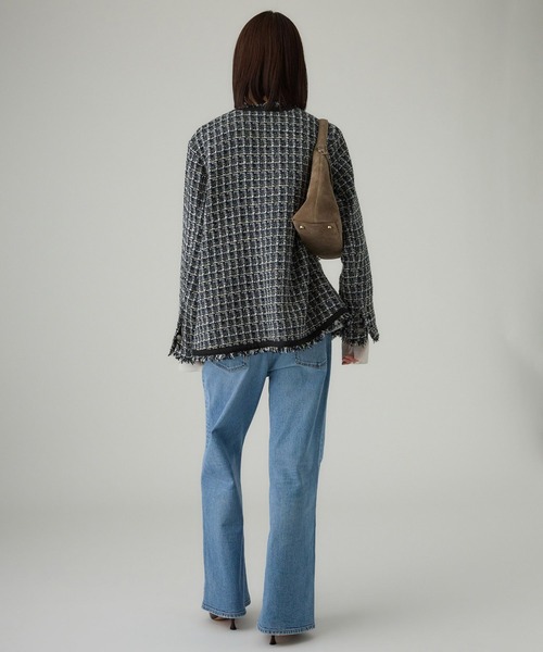 BABYLONE（バビロン）の「【柳橋唯さんコラボアイテム】ツイードジャケット（その他アウター・レディース・ブラック/ブルー・フリー）」の6枚目の写真