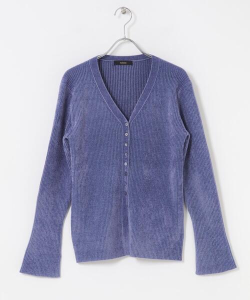 URBAN RESEARCH ROSSO WOMEN(アーバンリサーチ ロッソ)の「モールVネックニットカーディガン(カーディガン/ボレロ・レディース・ブラック/ブルー/オフホワイト・FREE)」の15枚目の写真