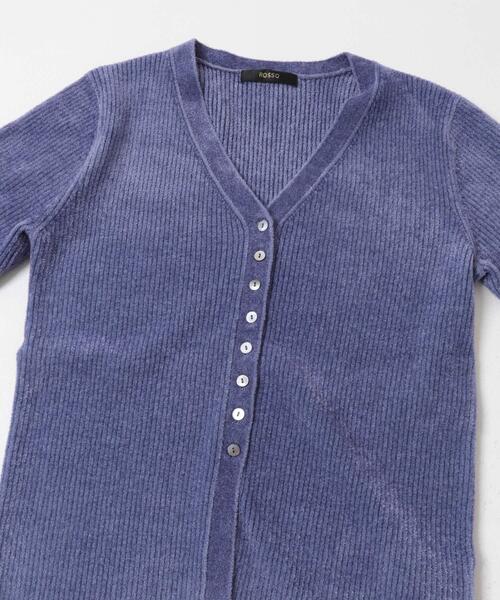 URBAN RESEARCH ROSSO WOMEN(アーバンリサーチ ロッソ)の「モールVネックニットカーディガン(カーディガン/ボレロ・レディース・ブラック/ブルー/オフホワイト・FREE)」の16枚目の写真
