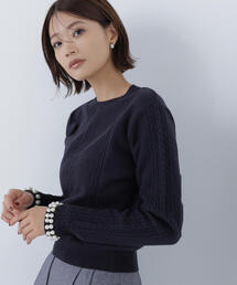 ◇パールブレスレットニット