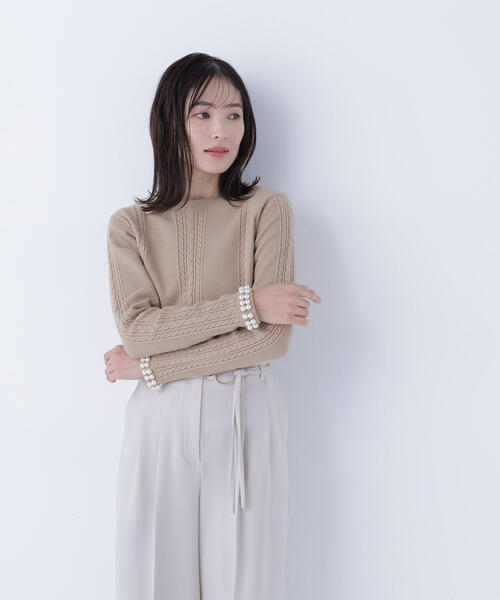 セール】◇【白宮みずほさんコラボカラー：グレー】パールブレスレット