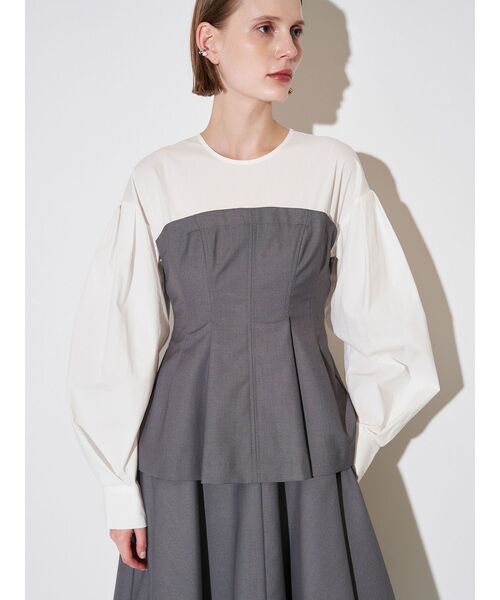 ELENDEEK（エレンディーク）の「ベアレイヤードワンピース（ワンピース・レディース・グレー/その他1・01/02）」の20枚目の写真